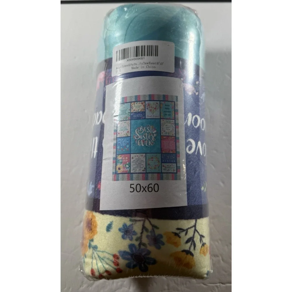 Best Sister Ever 50x60 Flannel Throw Blanket
